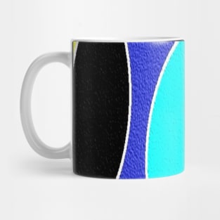 Multicolor black Mug